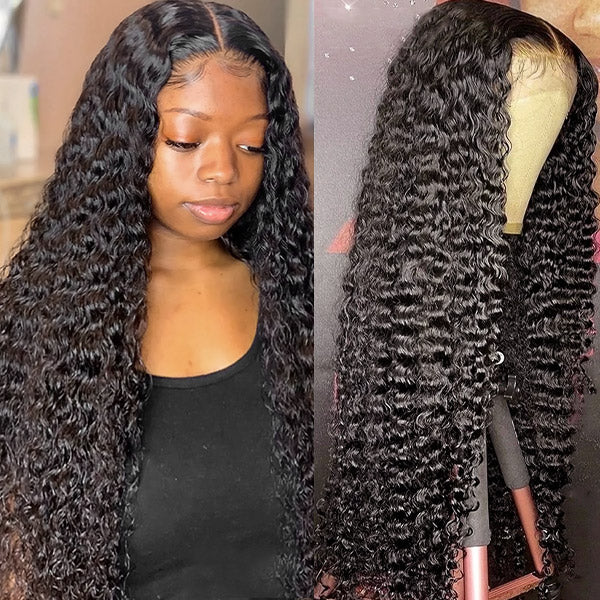 deep wave virgin human hair wigs