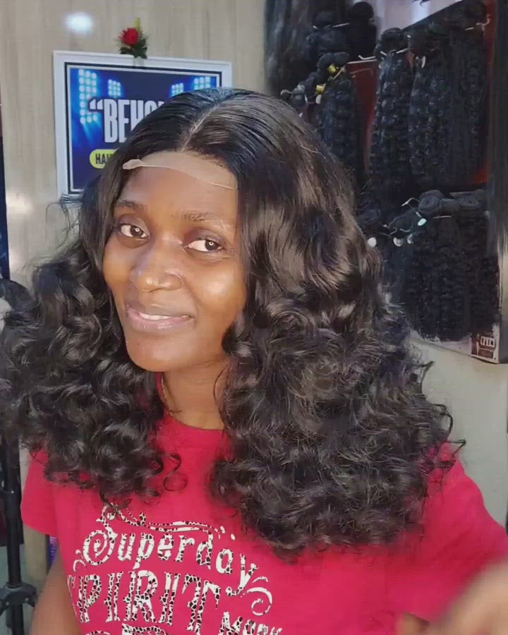 Lumiere Funmi Loose Wave 4 Bundles with 4x4 Lace Closure Brazilian Virgin Hair