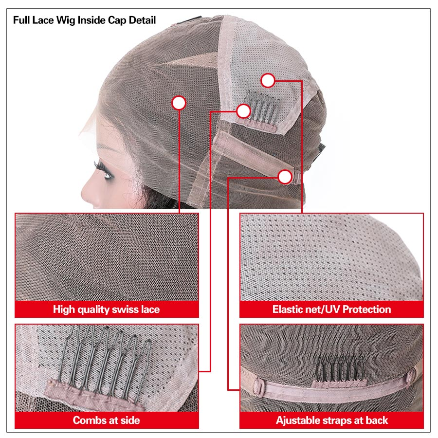Straight Hair Full Lace Frontal Wigs With Baby Hair - Lumiere hair