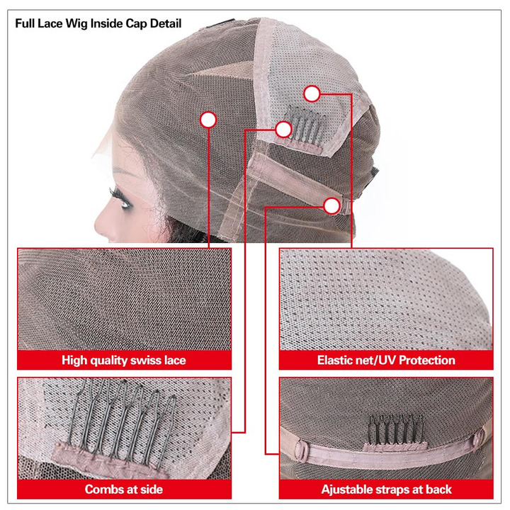 Straight Hair Full Lace Frontal Wigs With Baby Hair - Lumiere hair
