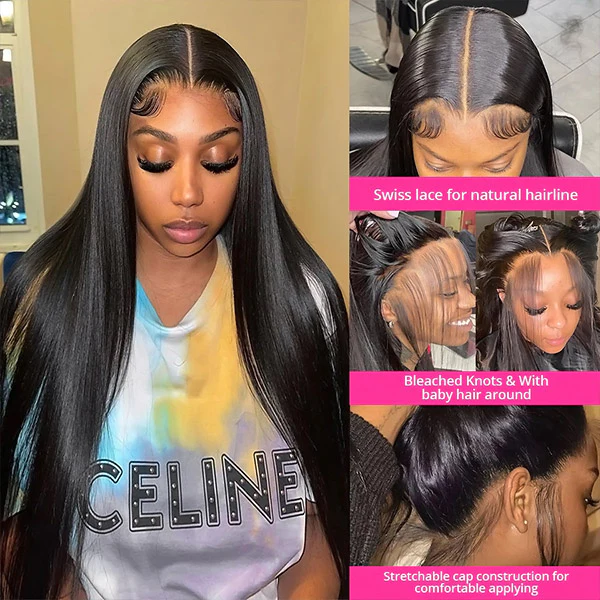 Lumiere Hair Straight Hair Wigs Natural Hairline HD Lace Closure Wig Beginner Friendly