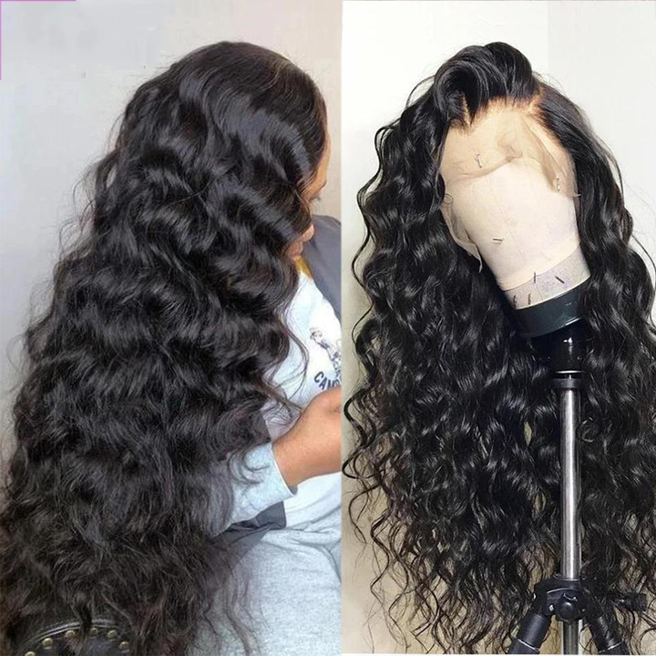 Loose Deep Wave 13x4 Lace Front Wigs HD Transparent 5x5 Lace wig for Black Women Prelucked Human Hair