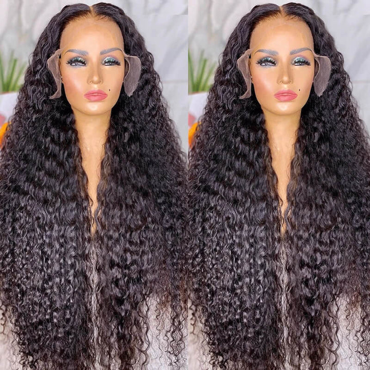 Lumiere Stunning Wet Look deep Wave 13x4 Lace Front Wigs for Black women