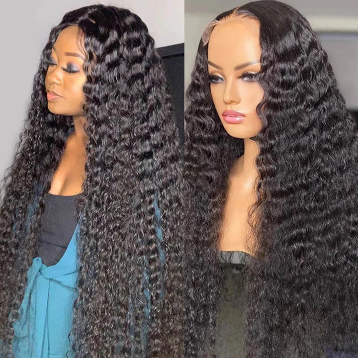 Lumiere Stunning Wet Look deep Wave 13x4 Lace Front Wigs for Black women