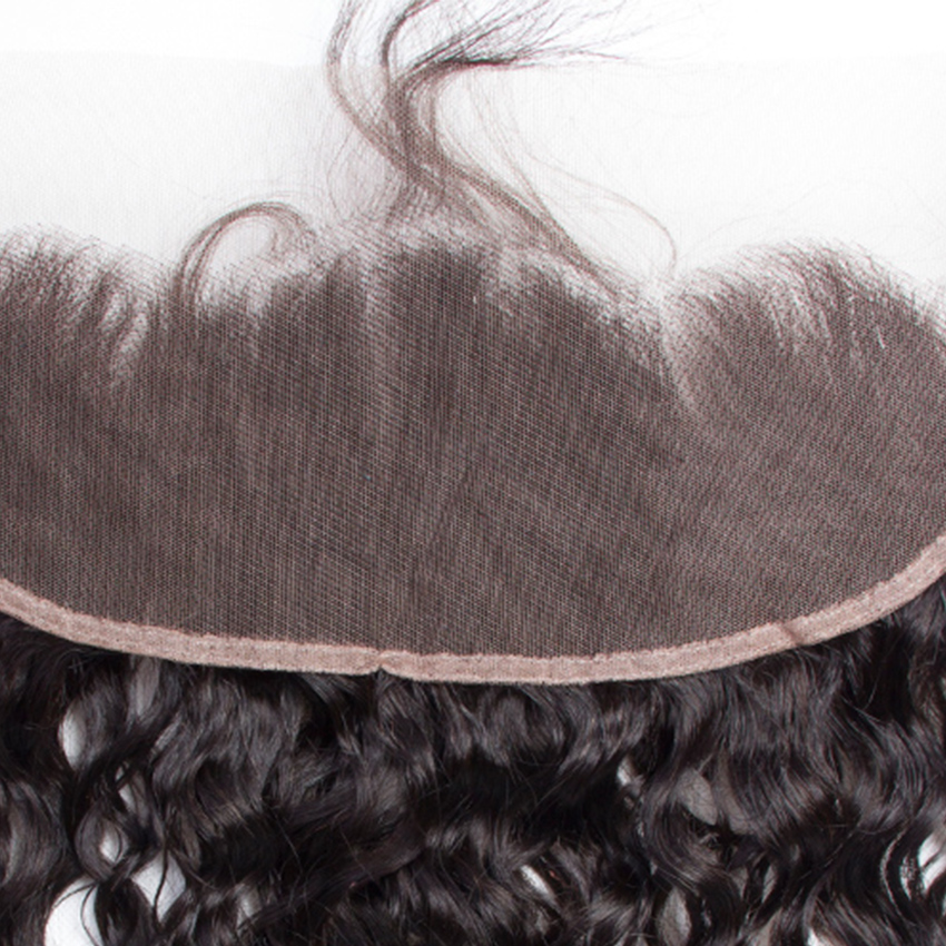 lumiere Malaysian 3 bundles with 13X4 lace frontal water wave Virgin Human Hair Extension - Lumiere hair