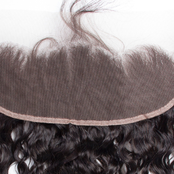 lumiere Malaysian 3 bundles with 13X4 lace frontal water wave Virgin Human Hair Extension - Lumiere hair