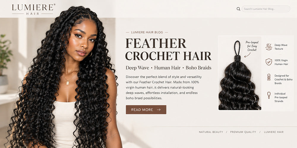 Lumiere Feather Crochet Hair: Lightweight Boho Protective Style