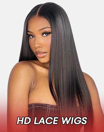 Water Wave Natural Looking Full Machine Made Wigs With Bangs 8-30 Inch ...