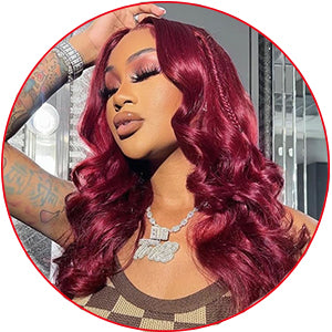 99j Burg color hair