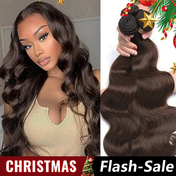 #4 Brown Body Wave 3 Bundles