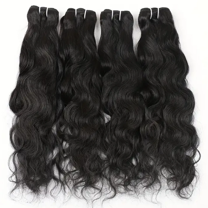 Lumiere 15A Natural Wave 4 Bundles 100% Human Hair Extensions Bundles