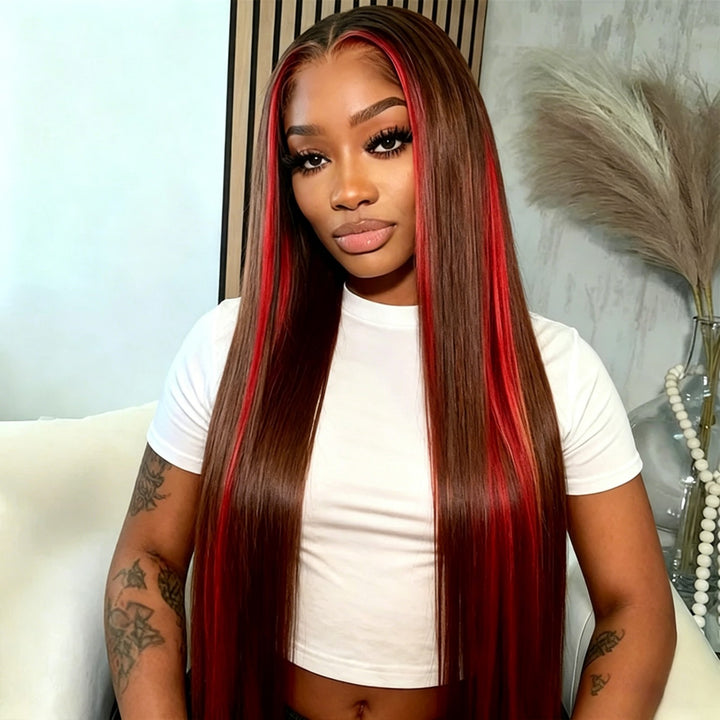 Mettez en surbrillance 99J Blonde Body Wave Lace Front Wig pour les femmes 