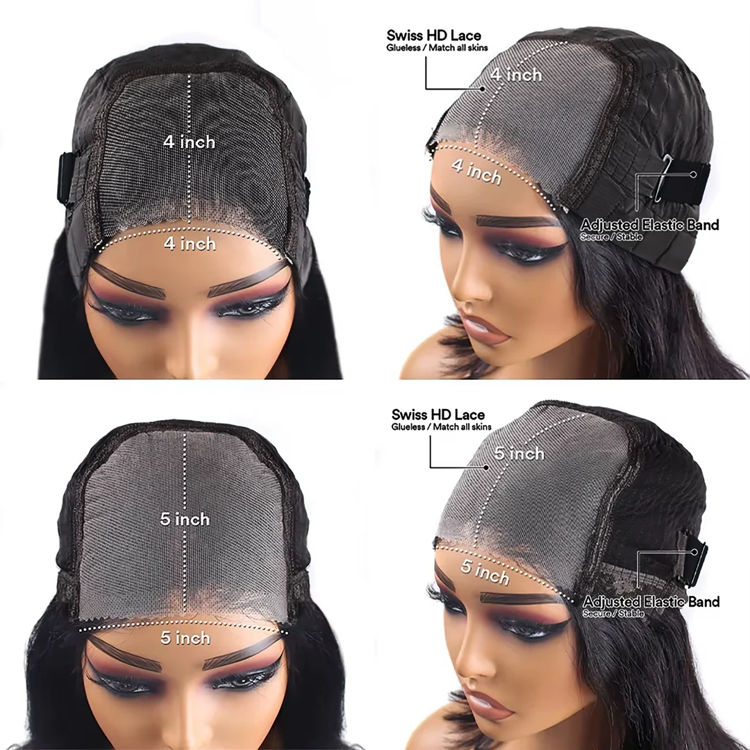 [Glueless Wig] Lumiere Black Mixed Brown P1b/30 Burmese Curly Human Hair 4x4/5x5 Lace Put On & Go Wig