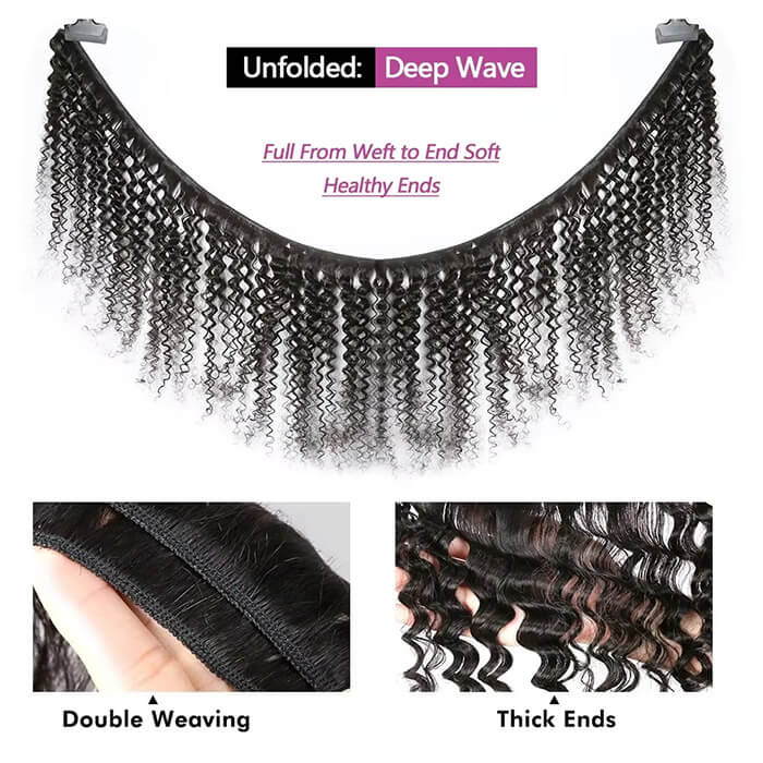 lumiere 1 pièce Loose Wave Bundle Extension de cheveux humains vierges