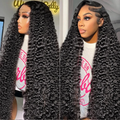 Customized 250% Density 13x4 Lace Front Human Hair Wigs Jerry Curly Wigs Brazilian Hair for Women Human Hair Frontal Lace Wigs | Lumiere