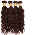 Chocolate Brown #4 Loose Deep 4 Bundles Remy 100% Cheveux Humains 