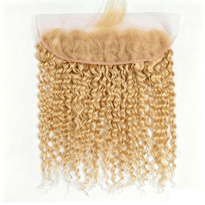 One Piece 613 Blonde Water Wave 13*4 Frontal Virgin Hair