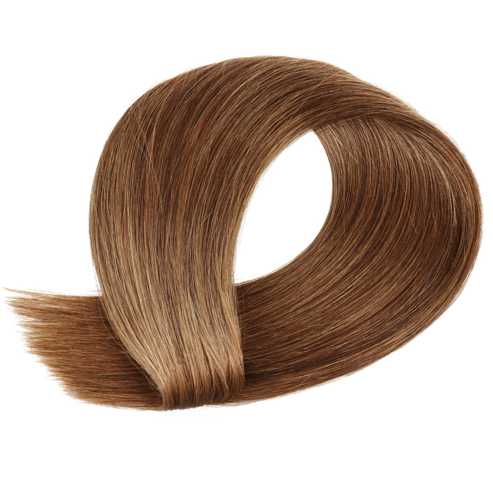 #2 Straight 5 Clips One Piece Extensions de Cheveux Humains Real For Women 