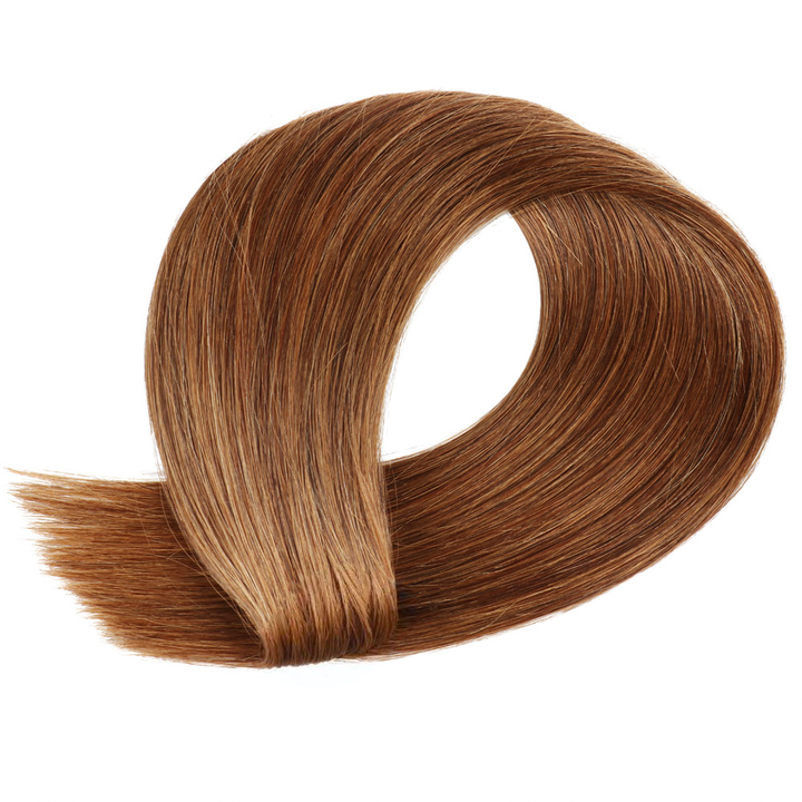 #2 Straight 5 Clips One Piece Extensions de Cheveux Humains Real For Women 