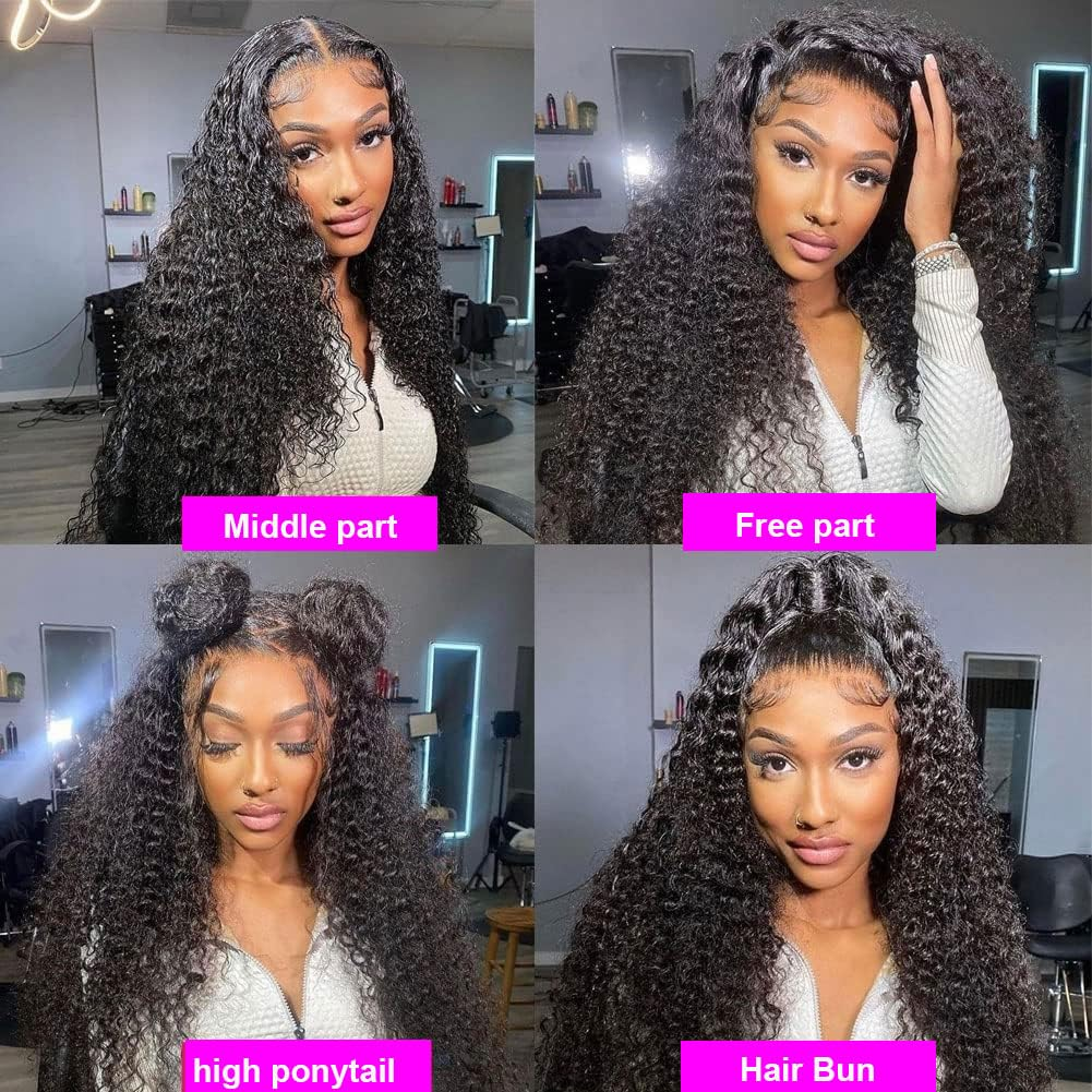 Perruque de cheveux humains sans colle Water Wave Lace Frontal Wear &amp; Go pré-épilée avec des cheveux de bébé 