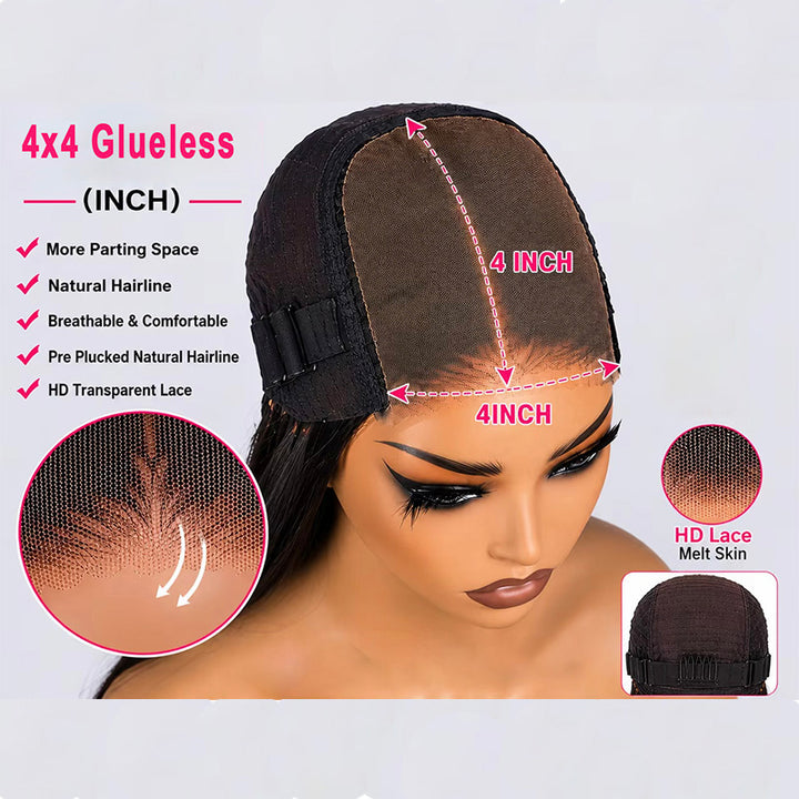 Lâche Deep Wave HD Transparnet Lace Frontal Perruques de Cheveux Humains pour les Femmes Noires 