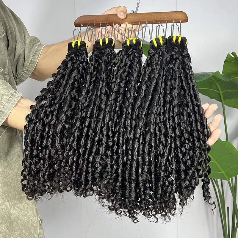 Lumiere 15A Super Double Drawn Raw Pixie Curly Virgin Human Hair 3 Bundles Unprocessed Hair Extensions