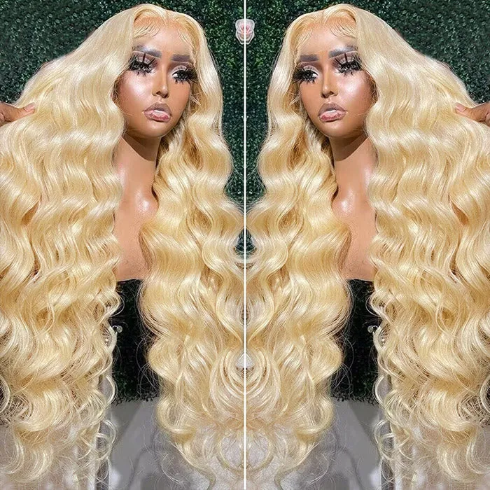 Lumiere #613 Blonde Straight/Body Wave 4x4/13x4 Lace Closure Human Hair Wigs (No Code Need)