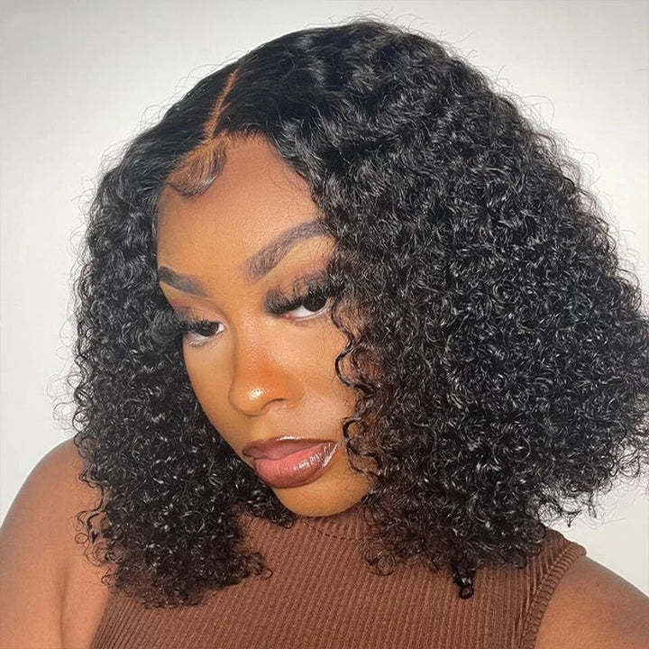 P4/30 Couleur Kinky Curly 13X4 Lace Frontal Bob 