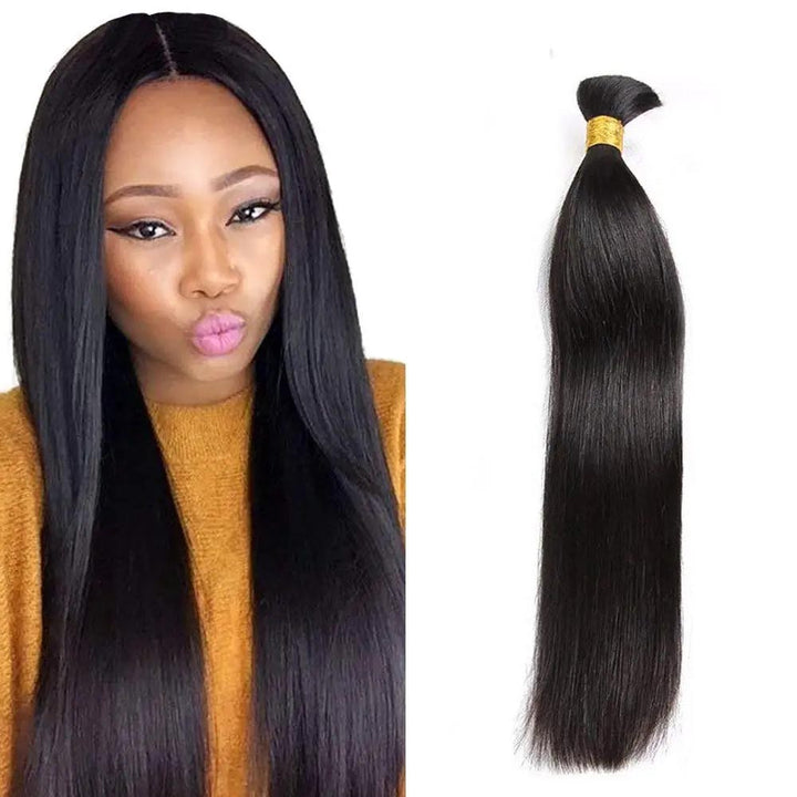 lumiere 1 Piece Straight Bulk For Braiding Hair Straight Human Hair Extension