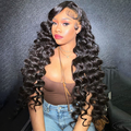 Loose Deep Wave 4X4/13X4 HD Transparent Lace Front Wigs Pre Plucked Hairline Best Human Hair Wig-Lumierehair