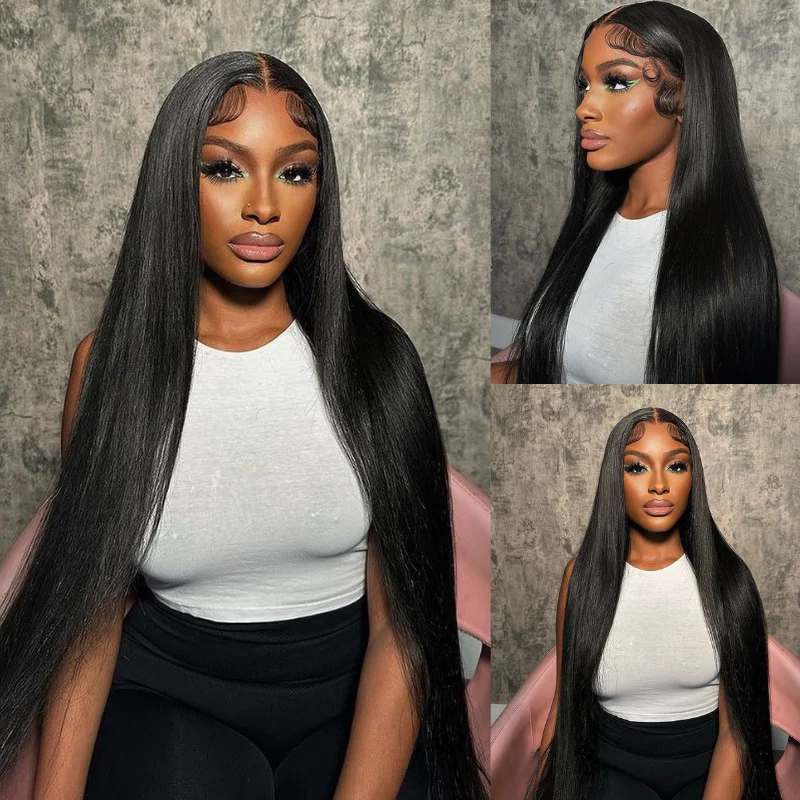 Lumiere 5x5 Lace Closure 13x6 HD Transparent Straight More Comfortable Than 9x6 Lace Frontal Human Hair Wigs LM-Cap Pre-Plucked With Baby Hair
