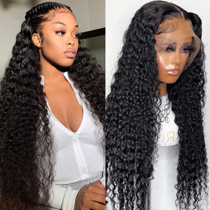 Lumiere TikTok 13x4 Lace Front Wig Deep Wave/Straight Wig #613 13x4 Lace Frontal Body Wave Human Hair Wigs