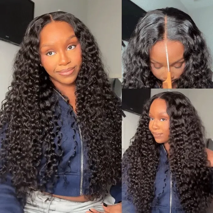 13x6 HD Lace Front Wig Loose Deep Wave 180% Density 26 Inch #1B Natural Black Glueless Human Hair Wig for Black Women