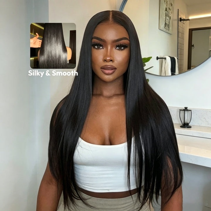 $97=22'' 13x4 Lace Wig丨Straight 13x4 HD Lace Human Hair Wig (No Code Need)
