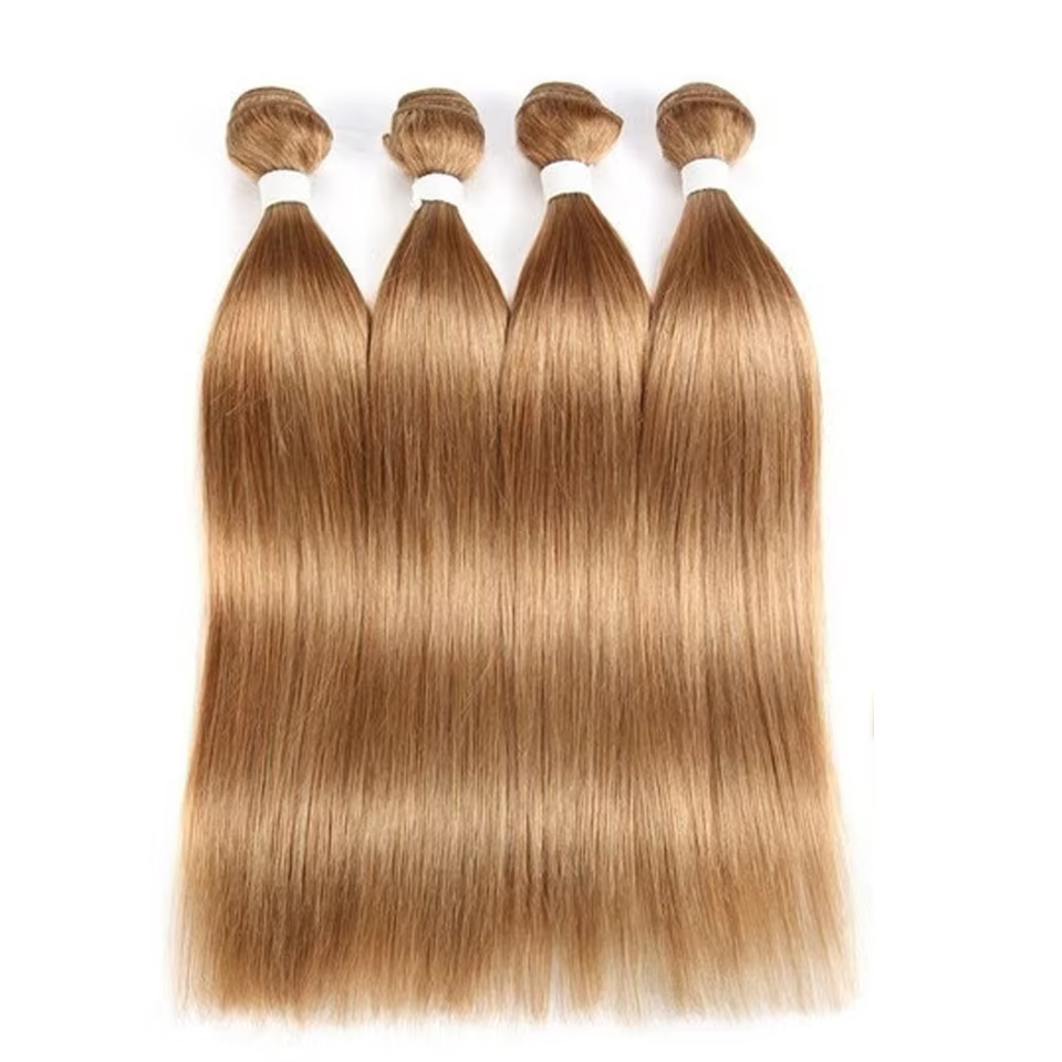 #4 Brown Body Wave 3 Bundles avec 4X4 Lace Closure 100% cheveux humains vierges 