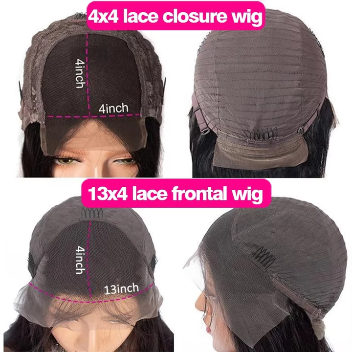 Perruque de cheveux humains sans colle Water Wave Lace Frontal Wear &amp; Go pré-épilée avec des cheveux de bébé 