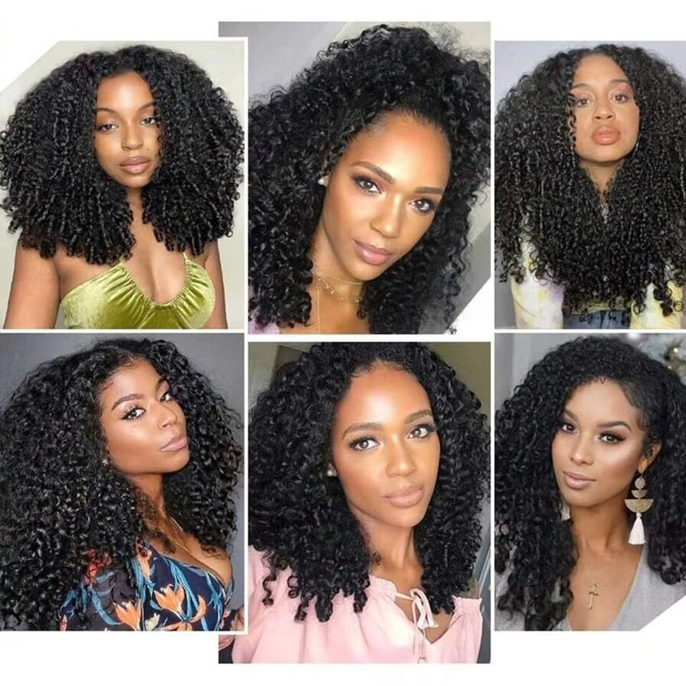 Lumiere Burmese Curly 4 Bundles Extenstions Brazilian Hair Long Lasting Natural Black