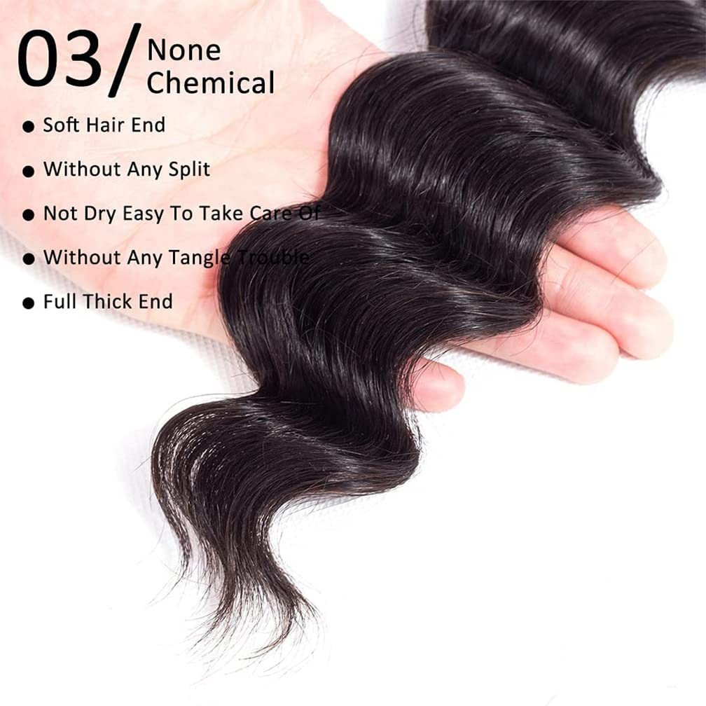 lumiere 15A Loose Deep Wave 4 Bundles  Human Hair Extension