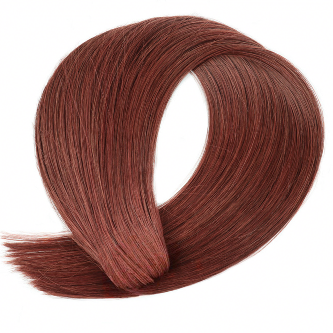 #2 Straight 5 Clips One Piece Extensions de Cheveux Humains Real For Women 