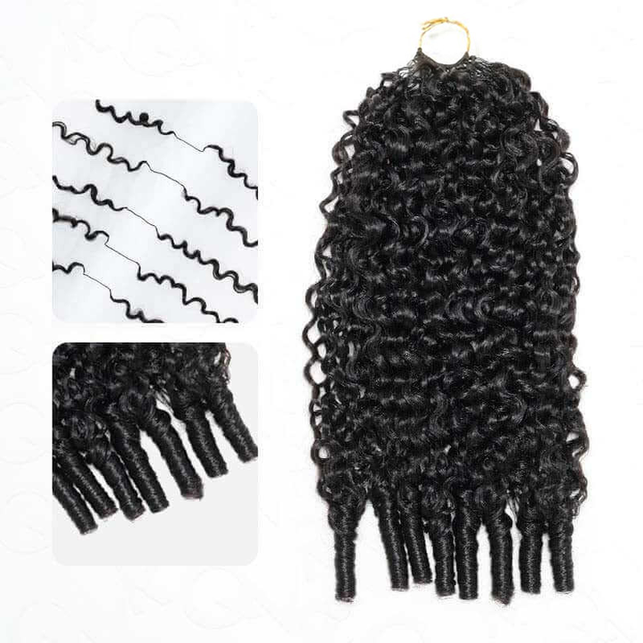 Lumiere Burmese Curly Feather Miracle Crochet Human Hair Extension Save Time With This Design