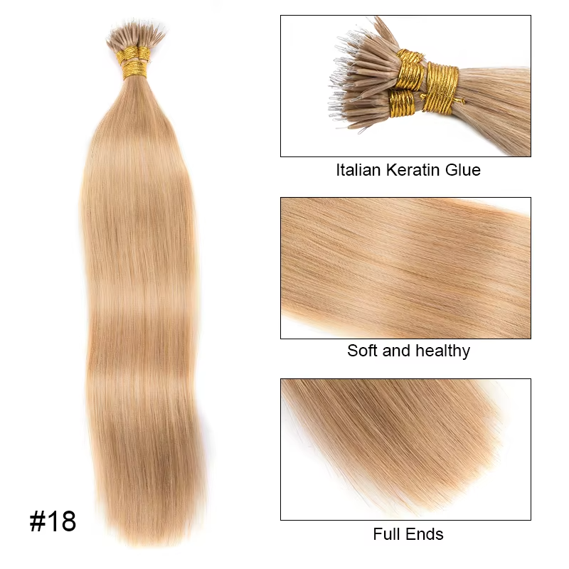 Color Hair #4 Tape In Hair Extensions Cheveux Raides Vierges Humains 20 pcs/1pack 100% Cheveux Humains 