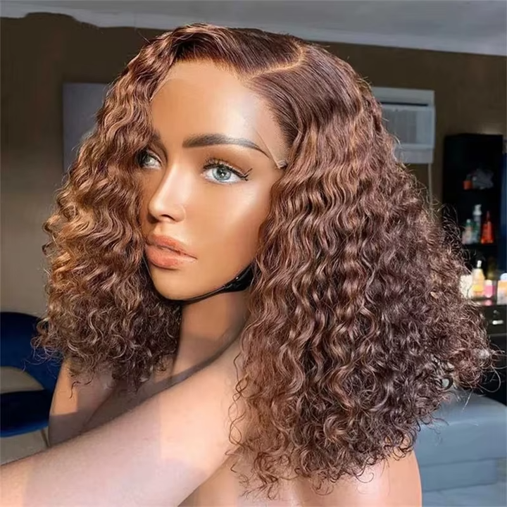 Skunk Stripe Noir et Bleu Ombre Body Wave 13x4/4x4 Lace Front Wig 