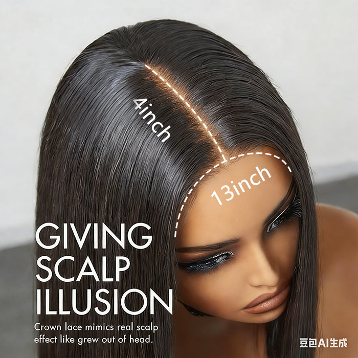 Lumiere Blunt Cut 13x4 HD Lace Front Wigs Straight New Short Bob Natural Black Human Hair Wigs For Women