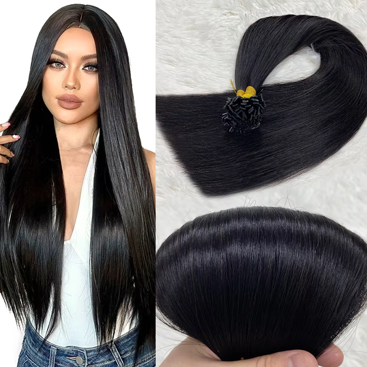 Color Hair #4 Tape In Hair Extensions Cheveux Raides Vierges Humains 20 pcs/1pack 100% Cheveux Humains 