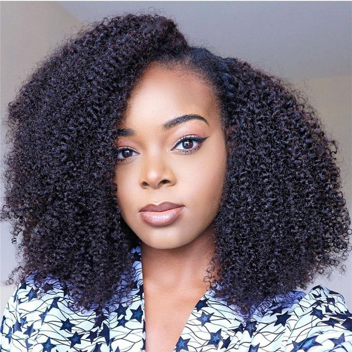 Big Sale: $135.25=14" Afro Curly + 16" Kinky Curly Clip In 8 Pcs/Set Hairs