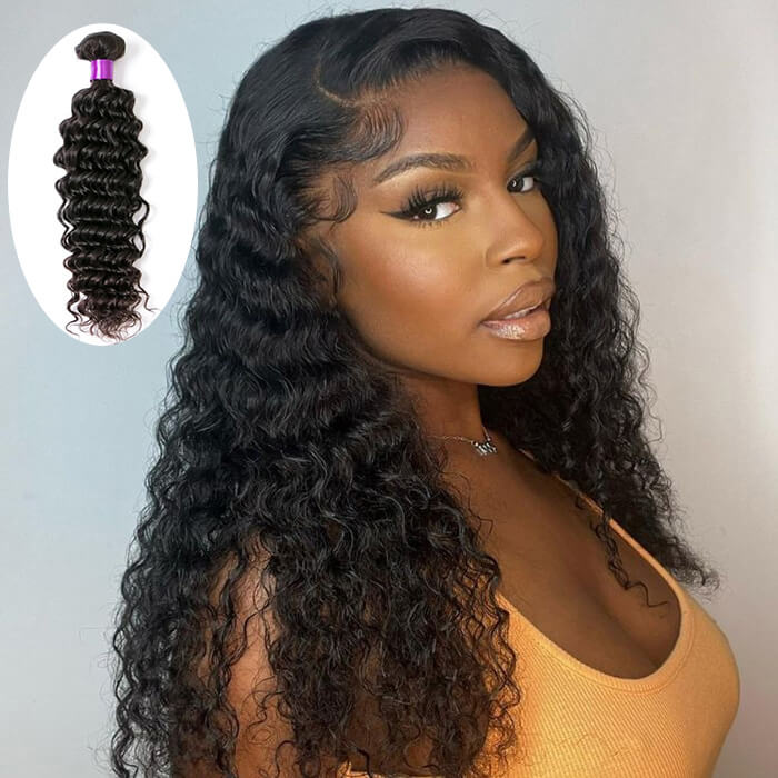 lumiere 1 pièce Loose Wave Bundle Extension de cheveux humains vierges