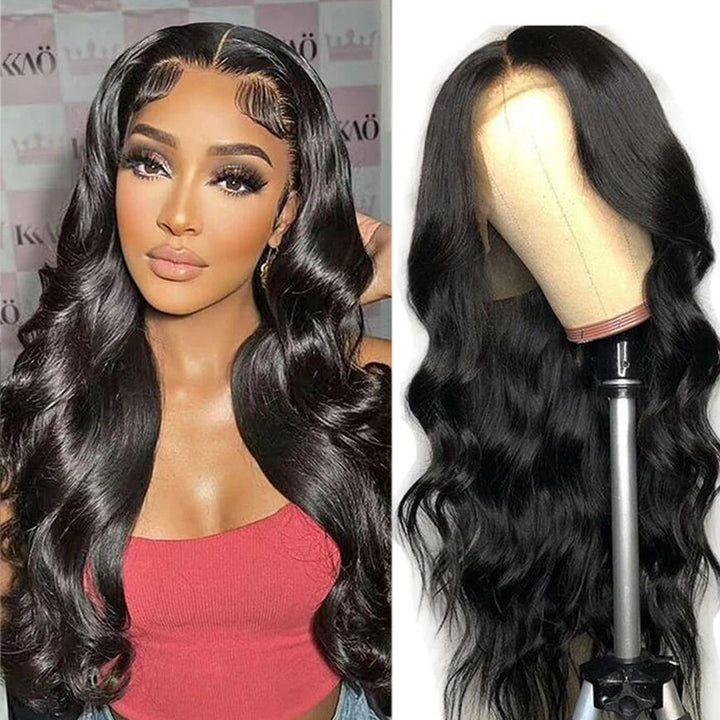 Lace Front body wave Wig with baby hair Luxury Breathable Human Hair Wigs For Black Women