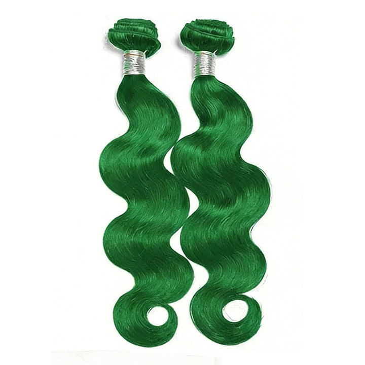Lumiere Grass Green Body Wave 2 Bundles 100%  Human Hair Extension
