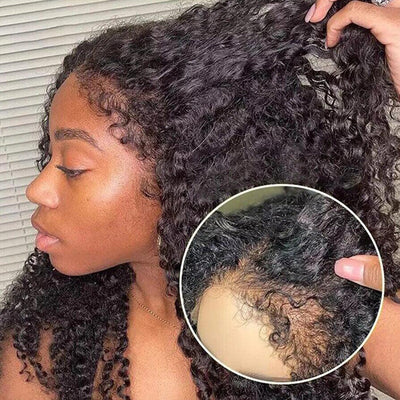 Fermeture de dentelle de vague d'eau de Lumiere/perruques frontales de cheveux de Vierge avec la densité des cheveux de bébé 150% 