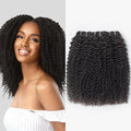 lumiere 15A Kinky Curly 3 Bundles Virgin Human Hair Extensions 10-24 inches